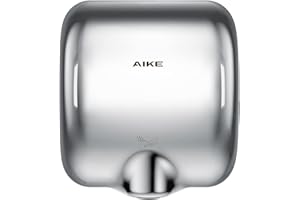 AIKE Surface Mounted High Speed Commercial Hand Dryer CUL Approved 120V 1400W, Polished Stainless Steel Finish Model AK2800