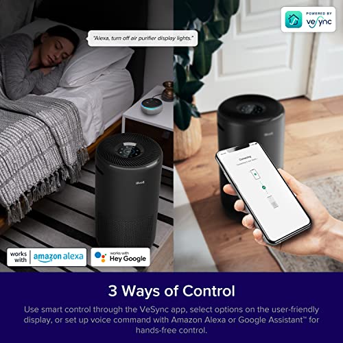 LEVOIT Air Purifiers for Home Large Room, Smart WiFi and PM2.5 Monitor