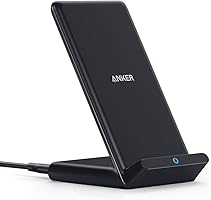Anker Wireless Charger, PowerWave Stand, Qi-Certified for iPhone 11, 11 Pro, 11 Pro Max, XR, Xs Max, XS, X, 8, 8 Plus,...