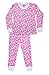 SNOOzZZ'N Girls Long Sleeve Long Pant Thermal Underwear Set - Pack of 3 Sets Size 5-6