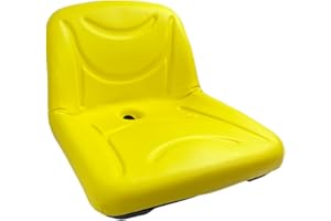 EPARTS, INC. E-GY21210 DirectFit™ Yellow High Back (15") Seat for John Deere G110, L100, L105, L107, L110, L118, L120, L130, LA110, LA120,+++