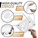 Letter Stencils for Painting on Wood - Alphabet Stencils with Calligraphy Font Upper and Lowercase Letters - Reusable Plastic Art Craft Stencils with Numbers and Signs - Set of 36 PCs 8.27