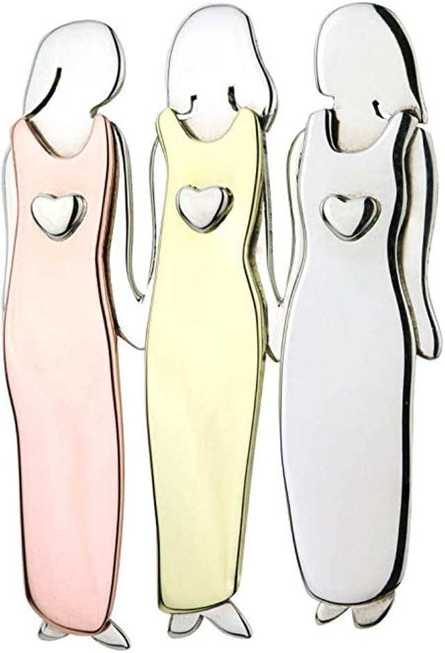 XiuginFU 2/3/4/5/6 Charm Women Pins Friends Sister Brooches Cute Pin Jewelry Gifts