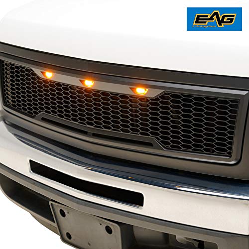 Black Vertical Fence Style Front Bumper Grille For 2007-2013 Chevy Silverado 1500