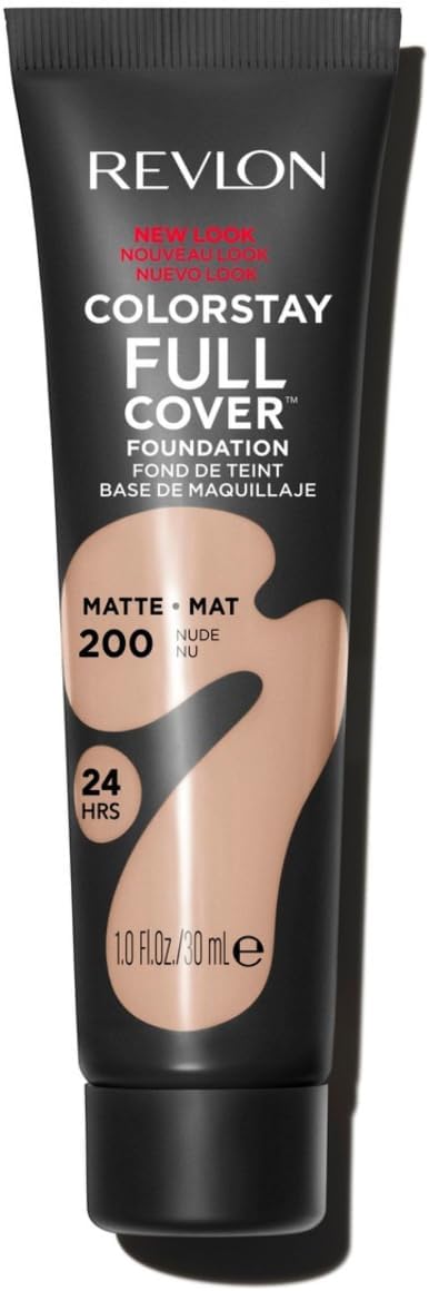 Revlon ColorStay Full Cover Matte Foundation Nude 200 30ml Longwear