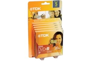 TDK 8 cm DVD 5 Pack for Camcorders