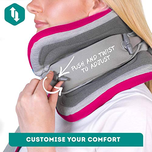 trtl Pillow Plus, Travel Pillow Fully Adjustable Neck Pillow for Airplane Travel, Car, Bus and