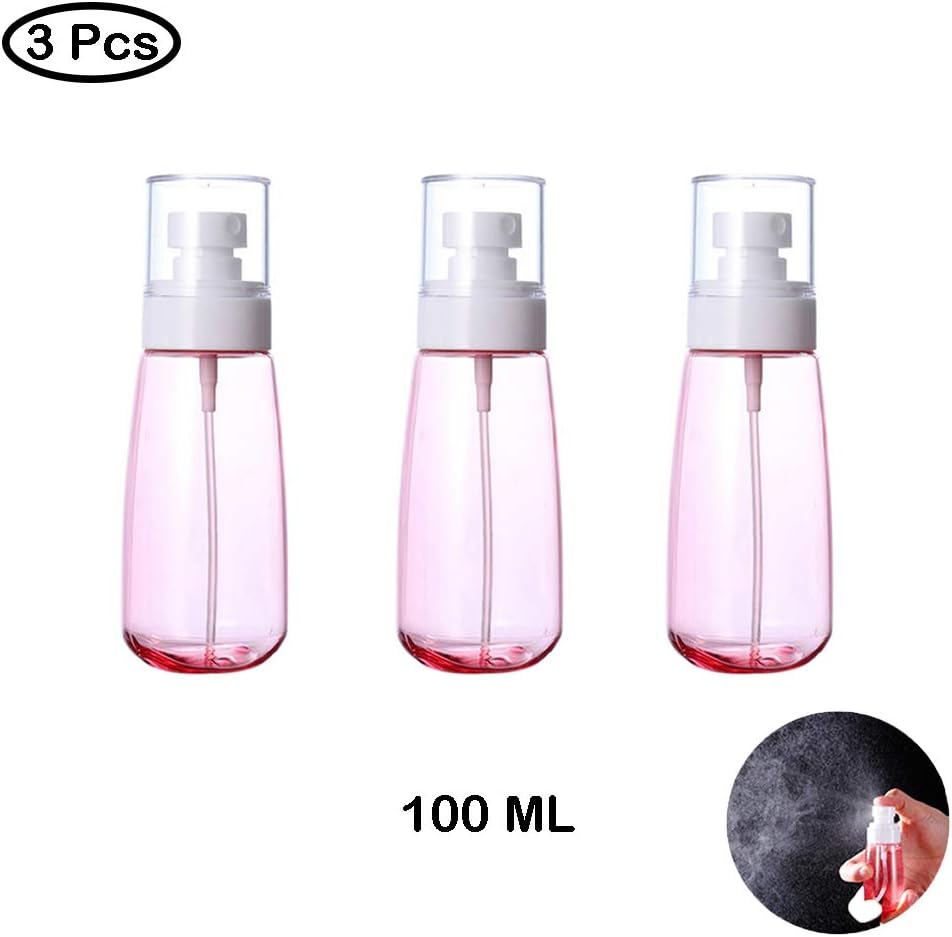 Eon Systems Small Spray Bottle Empty Spray Bottle Portable Containers for Home Travel Reusable filled nebulizer 3 Pcs (100ml)