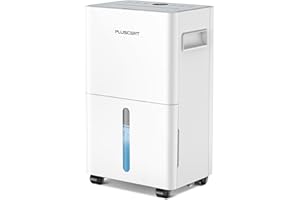PLUSCENT 1,500 Sq. Ft Dehumidifier for Basement & Home, 21 Pints/Day with Gravity Drain Hose, Smart Humidity Control, 3 Modes, Quiet Operation, Auto Defrost, 24H Timer, Portable for Bedroom & RV