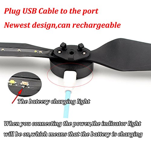 STARTRC Low-Noise Quick-Release Propellers Folding LED Light Flash Propellers for Mavic Pro or Mavic Pro Platinum 2 Pairs