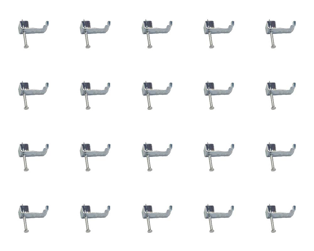 Clip 4 Fire 6.0mm Metal Fire Resistant Steel Cable Clip Compliance to 18th Edition Pack of 20