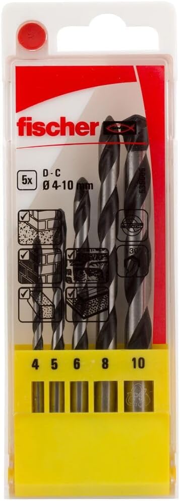 fischer Fisc Betonbohrer D-C Set 4-10 mm P (5)