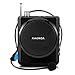 XIAOKOA Voice Amplifier Rechargeable1800mAh with Headset Microphone Mini Portable Loudspeaker Megaphone for Tour Guides, Teachers, Coaches, Presentations, Costumes Support FM/MP3/TF/SD Card
