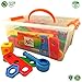 Skoolzy STEM Toys Boys Girls - Nuts & Bolts Engineering Toys Toddlers - Building Blocks Construction Set Age 5, 4, 3, 2 | 87 Pc Toddler Educational Toys Box Activities Guide
