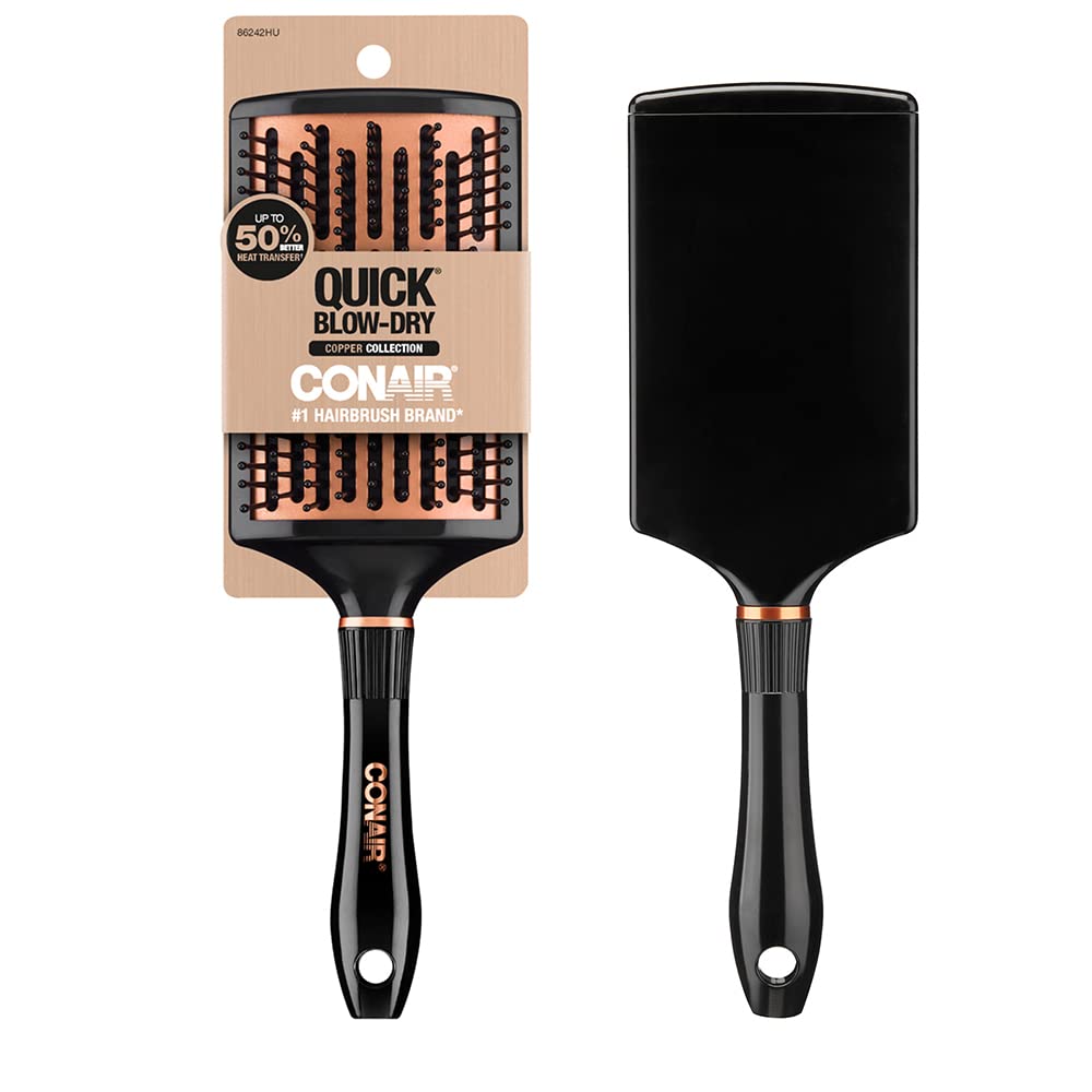 Photo 1 of Conair Quick Blow Dry Copper Collection Paddle Brush Dryer