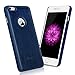 TURATA iPhone 6 6s Case Slim Fit Ultra Thin with Premium PU Leather Surface Non Slip Light Weight Hard Case Cover for iPhone 6 6s (4.7 inch)-Navy