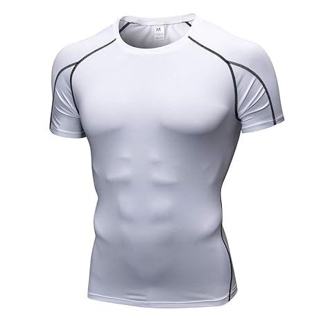 Amazon.com: Mens Fitness Sports Running Shirts, NDGDA Male ...