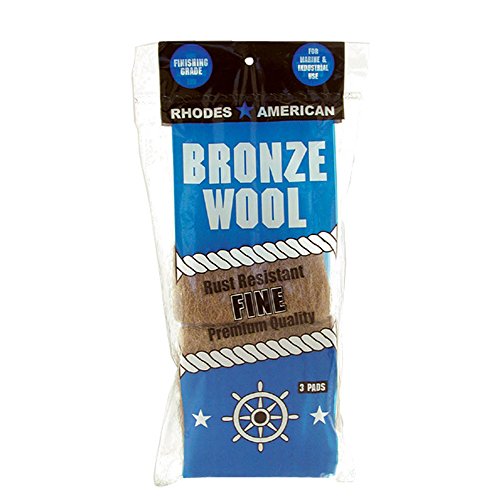 Bronze Wool, 3 pad, Fine Grade, Rhodes American, Household, Marine and Industrial Use