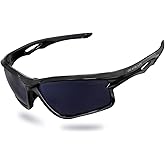 DEAFRAIN Polarized Sports Sunglasses for Men Women Idea for Cycling Running Baseball Fishing TR90 Unbreakable Frame