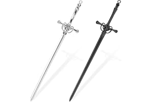 Grevosea 2 Pack Letter Openers, Stainless Steel Mail Opener Tool Letter Opener Envelope Slitter with Ergonomic Handle Fancy Envelope Opener Home and Office Mail Supplies (Silver, Black)