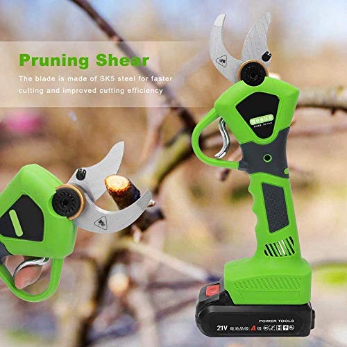 WOHAO Schere Astschere, elektrische Gartenschere, Profi-Gartenscheren Akku-Schere 30mm / 1.2 Zoll Häckselgutdurchmesser… – Bild 4