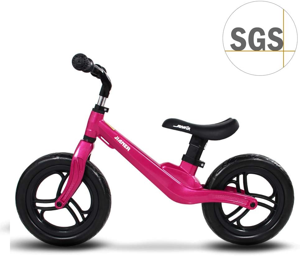 COEWSKE 12" Kids Balance Bike for 2 3 4 Year Old Magnesium Alloy No Pedal Toddler Bike