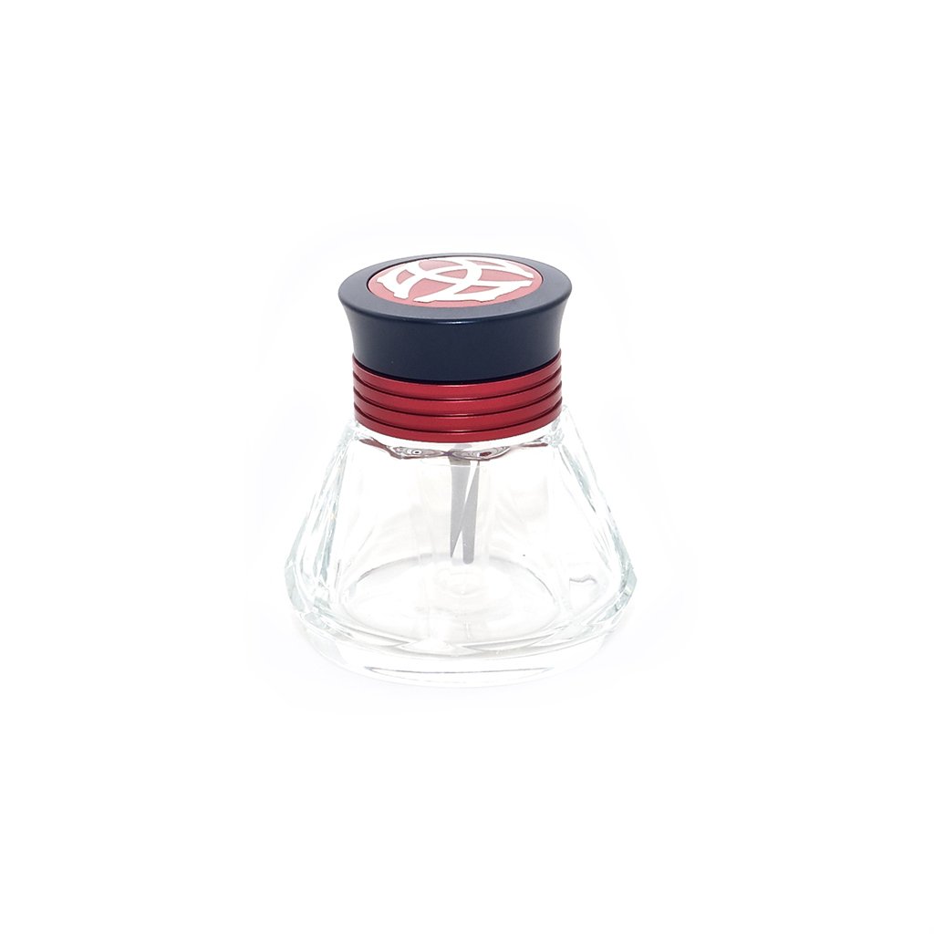 TWSBI Diamond Ink Bottle Ink Bottle/Inkwell, Glass & Aluminium, Red