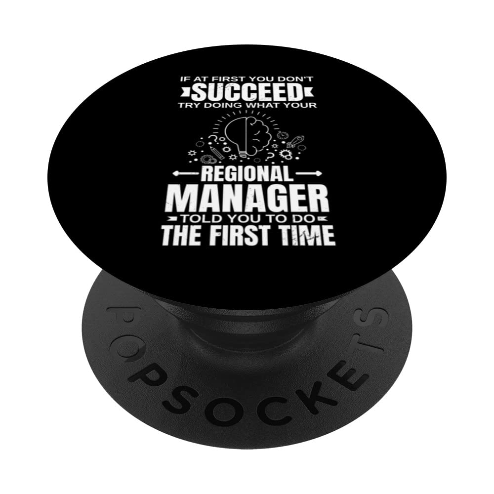 Regional Manager Assistant To The Management Funny PopSockets Swappable PopGrip