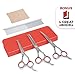 Premium Dog Grooming Scissors (Red)
