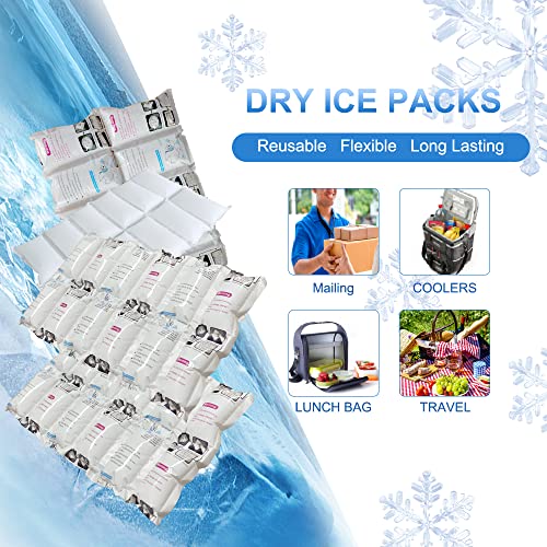 Ice Packs for Shipping and Coolers Reusable Ice Pack Sheets for Lunch