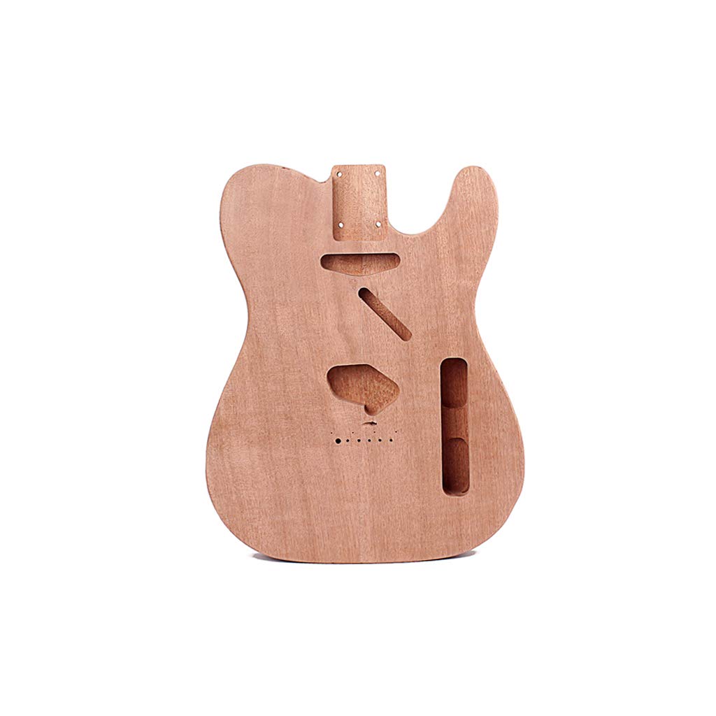 Alnicov Unfinished Electric Guitar Body for Fender Telecaster TL Guitar DIY Accessory Mahogany Wood