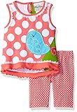 Rare Editions Baby Girls' Bird Applique Short Set