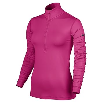 nike women's pro warm half zip