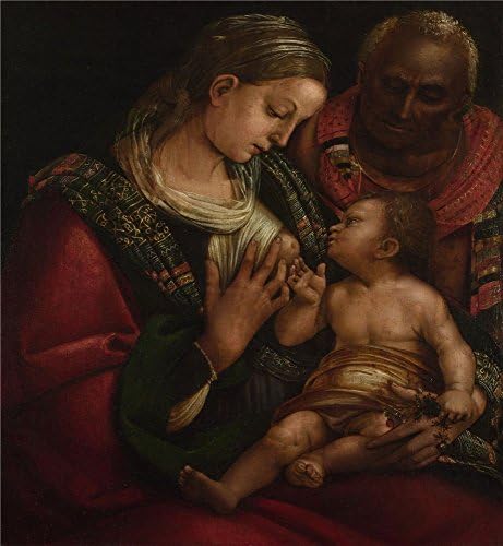 The High Quality Polyster Canvas Of Oil Painting 'Luca Signorelli The Holy Family ' ,size: 8 X 9 Inch / 20 X 22 Cm ,this Replica Art DecorativePrints On Canvas Is Fit For Nursery Decoration And Home Decor And Gifts