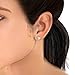 Sterling Platinum-Plated Silver CZ Pair Round Diamond Stud Studs Earrings Set (6mm (1.50CTTW))