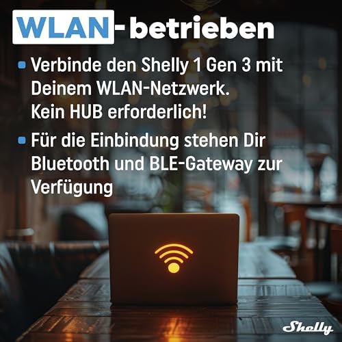 1 Gen3 - WLAN & Matter Smart-Schalter-Relais mit Potentialfreie Kontakte, 1 Kanal 16A, Lichtschalter, Garagentoröffner, Smart Home, Zeitschaltuhr, Alexa, Google, Kein Hub Erforderlich (2 Stück)