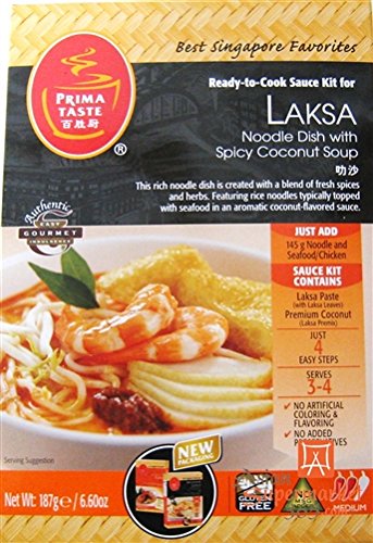 Prima Taste Laksa Kit, 6.6-Ounce Boxes (Pack of 3)- Buy Online in ...