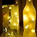 STYDDI 6 Pack 15 LEDs 2.4 Ft/28 inch Warm White Wine Bottle Cork String Lights - Silver Wire Starry Light Battery Powered lights for Christmas, Bottle DIY, Wedding, Party Decoration, Living Room