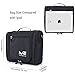 MelodySusie Premium Hanging toiletry bag, Large Travel Cosmetic, Toiletries, Makeup, Brushes Bag, Waterproof Portable Bathroom and Shower Organizer Kit for Women and Men (Black)