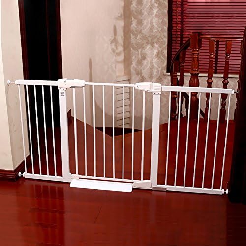 Extra Wide And Tall Baby Gate Pressure Mounted Adjustable Puppy Pet Playpen For Stair Door Way White Indoor Safety Gate 77-173cm (Size : 168-173cm)