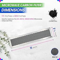 Microwave Charcoal Filter 11.02” x 2.52” for