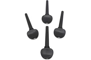 F Fityle 4x Ebony DIY Tuning Pegs Keys Tuners Black for 3/4 4/4 Size Cello Parts