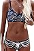 Amborido Women's Bohemian Summer Beach Sling Print Bikini Swimsuit Swimwear