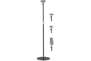 63'' Webcam Floor-Stand Compatible with Elgato Facecam 4K,Facecam pro,Facecam MK.2,Facecam neo Webcams and Wave 3/Wave DX Mic