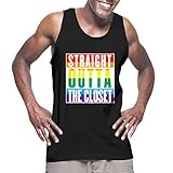 Mens Straight Outta The Closet - Gay Lesbian Pride Tank Top T-shirt