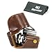 MegaGear MG638 Olympus OM-D E-M10 Mark II, E-M10 (14-42mm) Ever Ready Leather Camera Case and Strap - Dark Brown