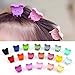 Sc0nni 30Pcs bangs mini hair claw clip hair pin for little girls Random Assorted colored