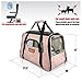 Pawfect Pets Pet Travel Carrier, Soft-Sided with Two Pet Mats for Small Dogs and Cats (Blush Tan)