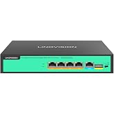 LINOVISION 4 Port Full Gigabit PoE++ Switch, 802.3bt 90W, Total 96W Power | 4 PoE++ Ports @ 90W Each, IEEE 802.3 af/at/bt | Unmanaged Plug-and-Play | for PTZ Camera, WiFi AP and PoE Light