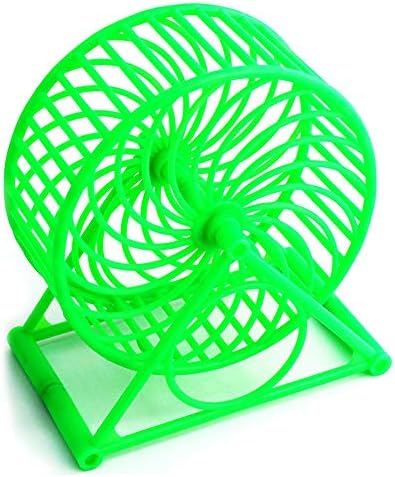 Tcplyn 1PCS Hamster Run-Around Exercise Wheel Hamster Training Wheel Sport Wheel Exercise Supplies for Small Animal Use Green